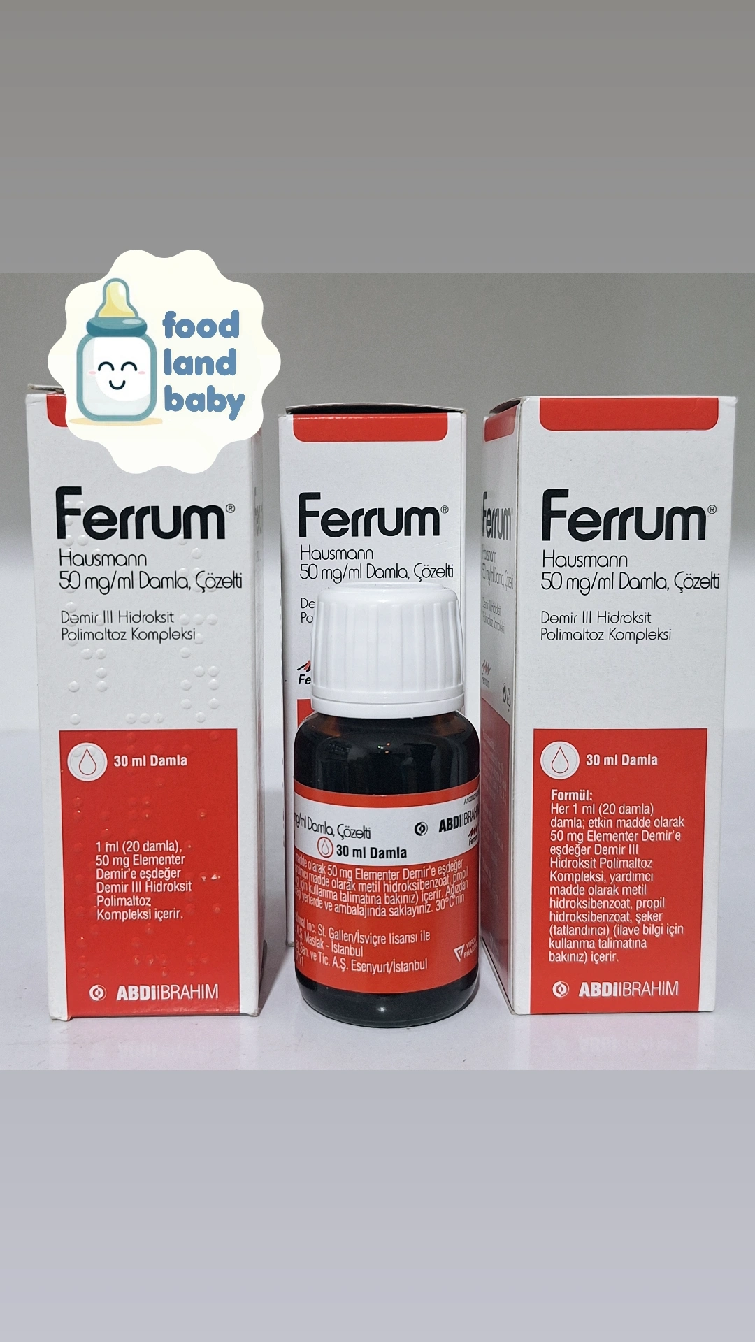 قطره آهن نوزاد 30 میل فروم Ferrum